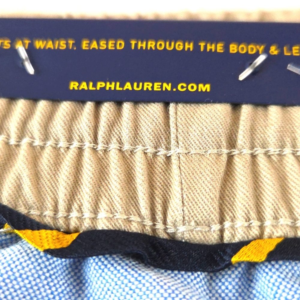 Polo by Ralph Lauren Tan Mens Stretch Classic Shorts with Classic Design XL. - Picture 15 of 16